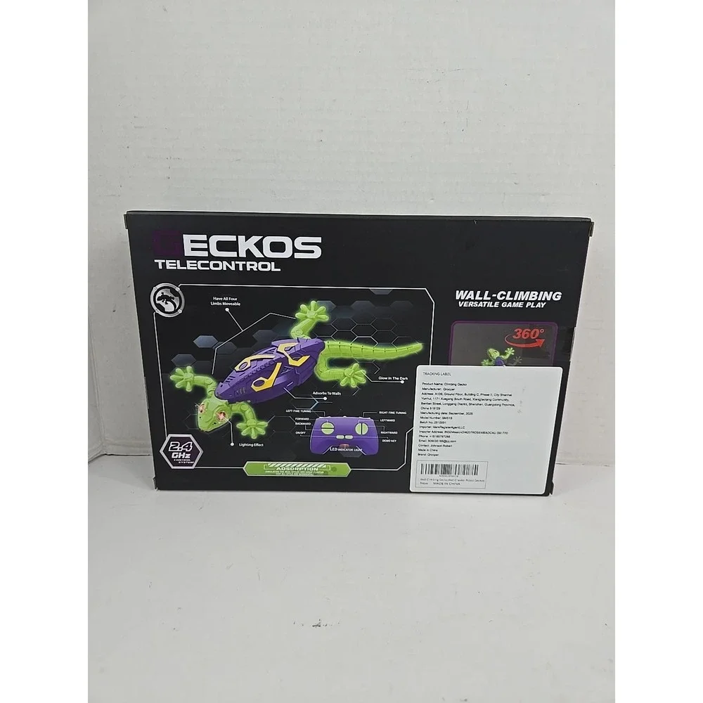 Geckos Telecontrol Wall Climbing Gecko With RC New Sealed
